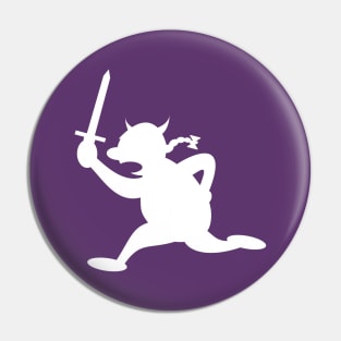 Running Viking (white) Pin