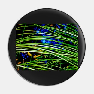 Blue Water and Green Leaves Pin