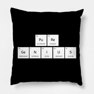 Pure Genius Chemical Design Pillow