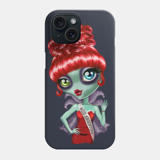 Miss Argentina Beetlejuice Phone Case by sandygrafik