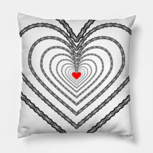 Chain-ed heart Pillow