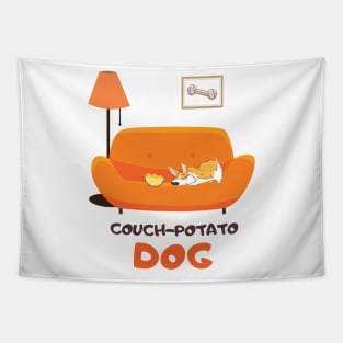 couch-potato dog Tapestry