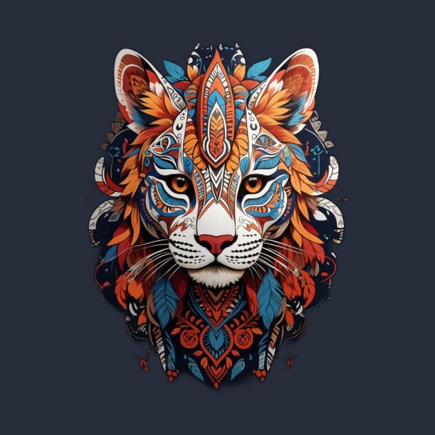 Tribal Mountain Lion One by ginkelmier@gmail.com