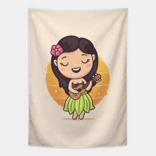 Hula Girl Tapestry