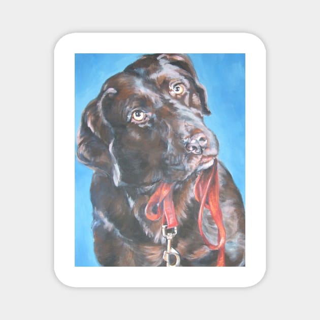 Labrador Retriever Fine Art Painting Magnet by LASHEPARD