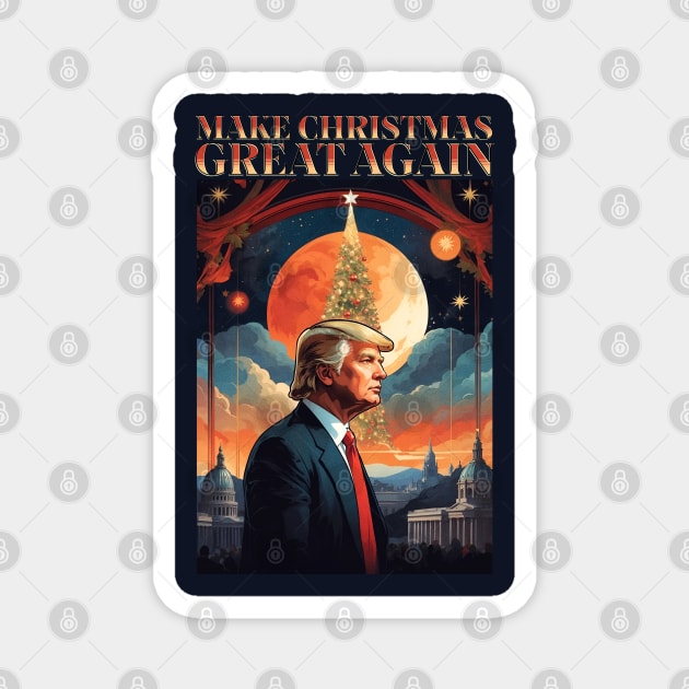 Make Christmas Great Again Trump Ugly Christmas Magnet by RetrovilVintage