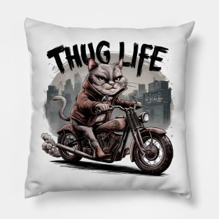 Thug Life Chopper Cat Fan Art Pillow