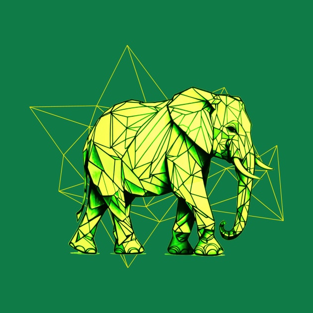 Geometric Elephant by Trip Tank