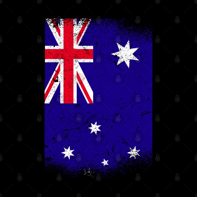 Vintage Distressed Australia Flag by BramCrye