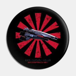 SSV Normandy SR 1 Retro Japanese Mass Effect Pin