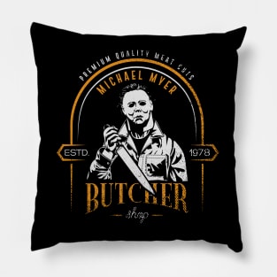 Michael Myers Butcher Shop Pillow