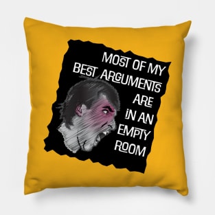 Best Argument-black Pillow