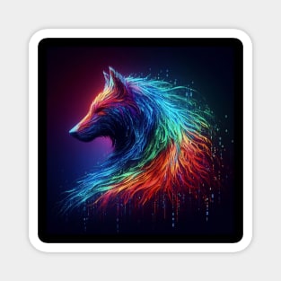 magestic wolf design Magnet