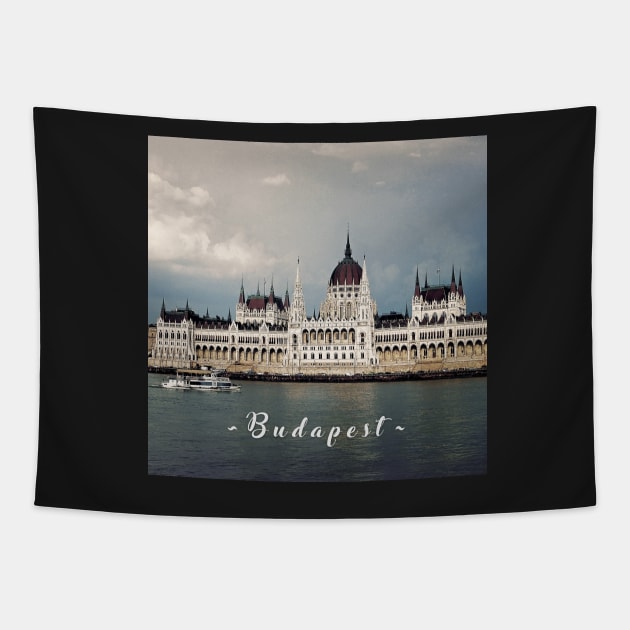 Hungarian Parliament in Budapest Tapestry by BethsdaleArt