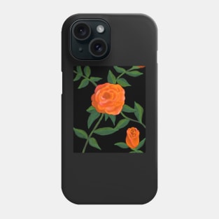 Peach roses Phone Case