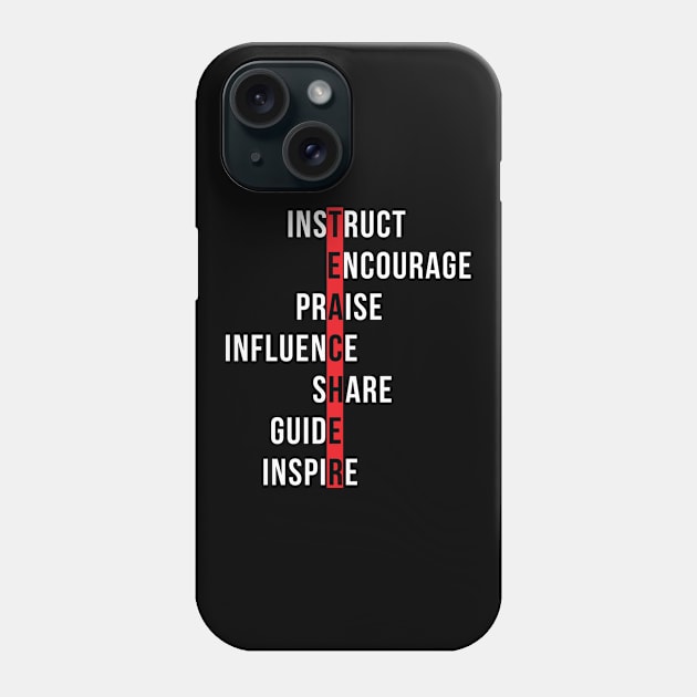 Teacher Definition Phone Case by paola.illustrations