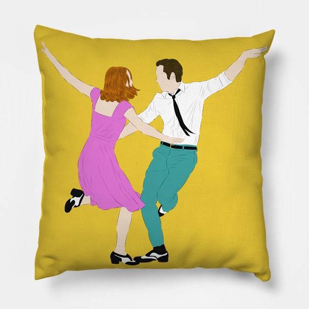 Mia and Sebastian - La La Land Pillow by LiLian-Kaff