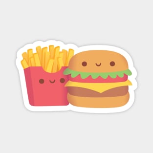 Cute Fries and Buger Magnet