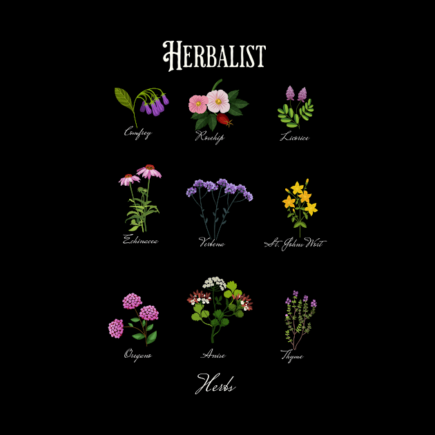 Herbalist Flowering Herbs by letnothingstopyou