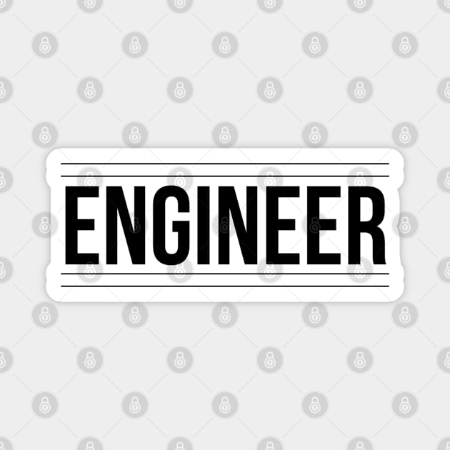 Engineer Magnet by Textee Store