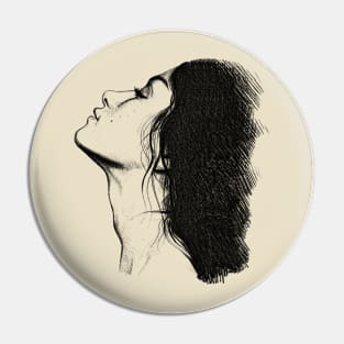 Portrait of a girl minimalism Pin