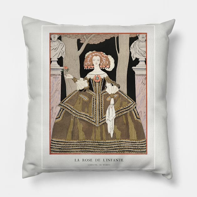 Gazette du Bon Ton (1924) Pillow by WAITE-SMITH VINTAGE ART