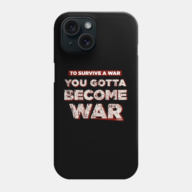 Rambo War Quotes Phone Case by quotepublic