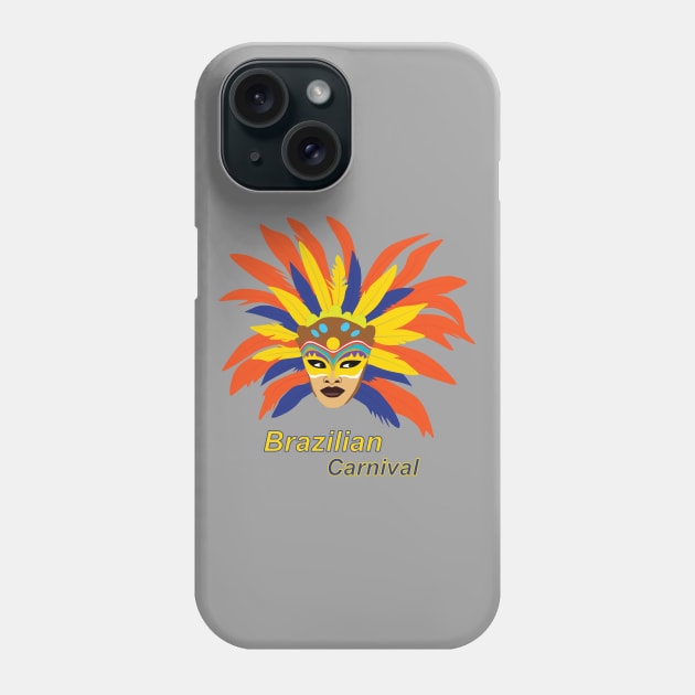 Typical mask of the carnival party Phone Case by GiCapgraphics