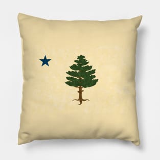 Maine Flag 1901 Pillow