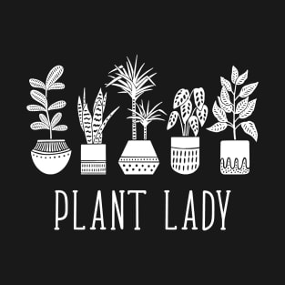 Plant Lady - Pot Plant Set (White) T-Shirt