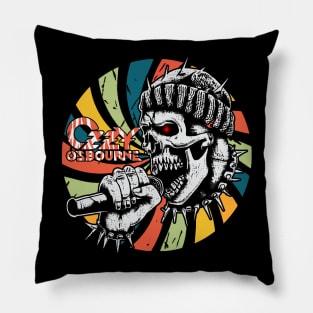 circle retro punk Pillow