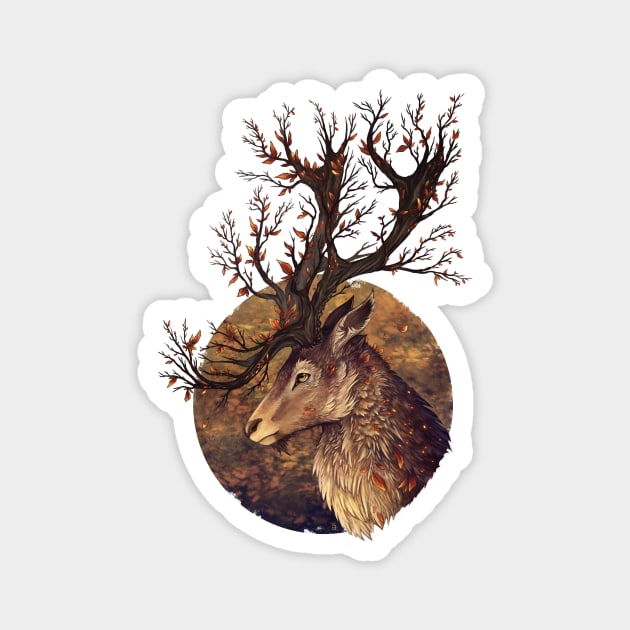 Autumn Embers Magnet by KanizoArt