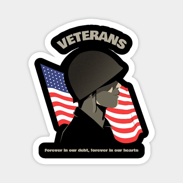 VETERANS Magnet by Cectees