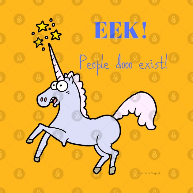 EEK! People doo exist! Unicorn by Handy Unicorn