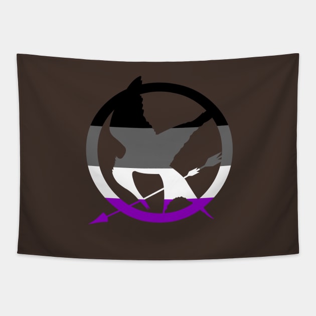 Asexual Mokingjay Tapestry by AjDreamCraft