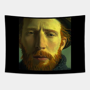 Face of vangogh Tapestry