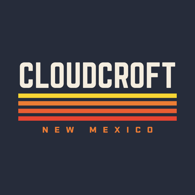 Cloudcroft New Mexico Retro Vintage Stripes by PodDesignShop