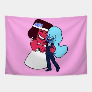 Rupphire Wedding Hug Tapestry