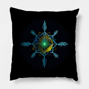 SNOWFLAKE FREEZE PORTAL BRIDGE 03 Pillow