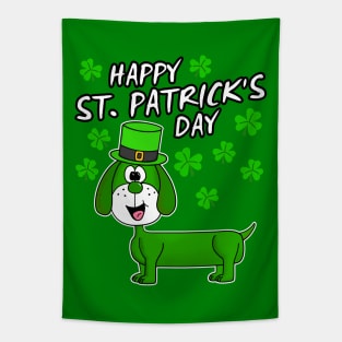 Happy St. Patrick's Day 2022 Dachshund Dog Lover Tapestry