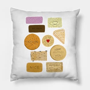 British Biscuits sticker set Pillow