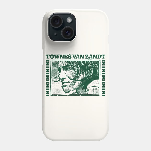 Townes Van Zandt \/\/\ Retro Fan Art Design Phone Case by DankFutura