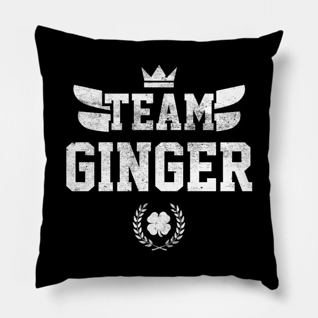 Team Ginger Irish Funny St Patricks Day Pillow by trendingoriginals