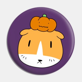 Little Pumpkin Guinea Pig Face Pin