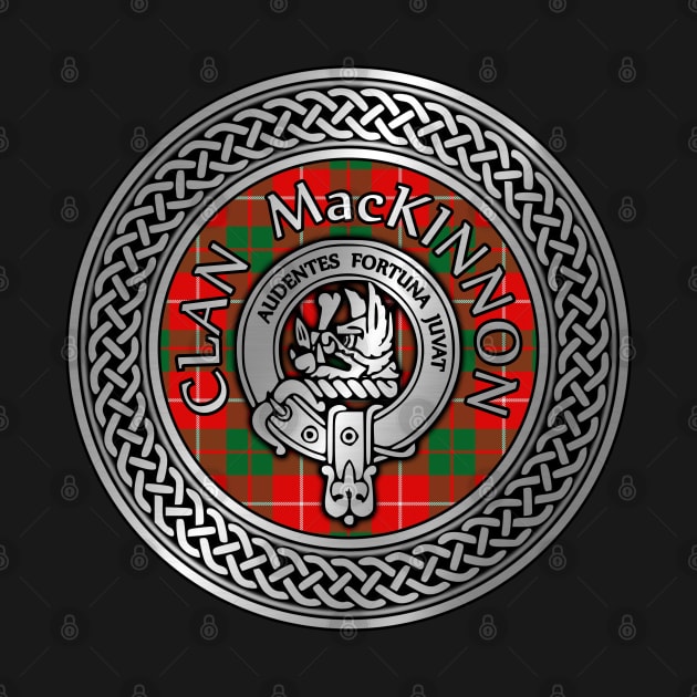 Clan MacKinnon Crest & Tartan Knot by Taylor'd Designs