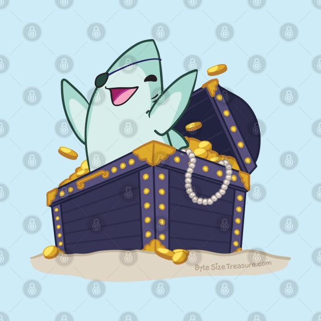 Pirate Shark Treasure Chest by bytesizetreasure