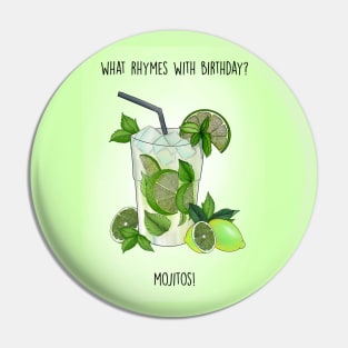 Mojito birthday Pin