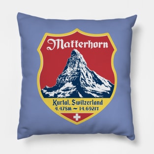 Third Man On The Matterhorn Pillow