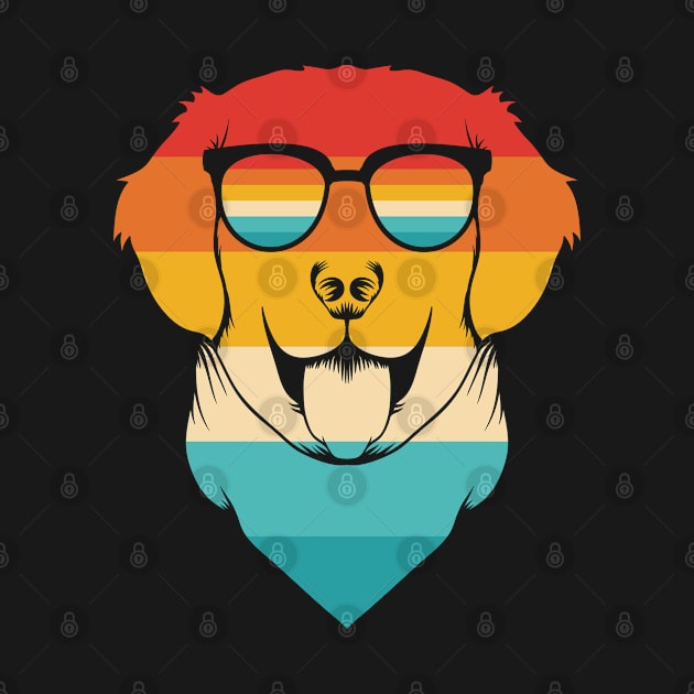 Dog Retro Retriever by Dojaja