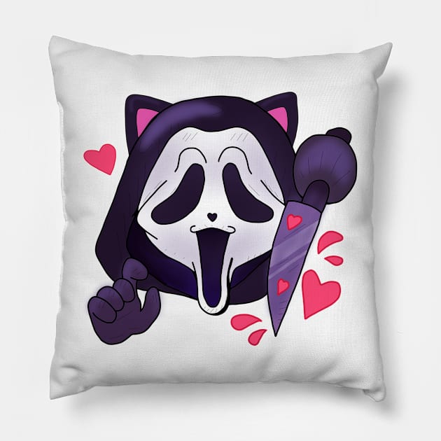 This is your valentine the Ghostface killer! Pillow by Anime Meme's